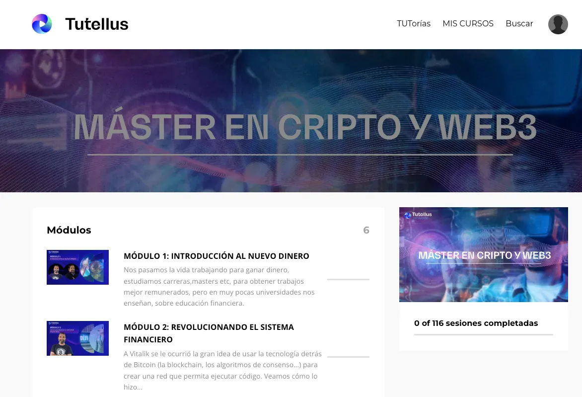 Master Cripto y Web3 Tutellus