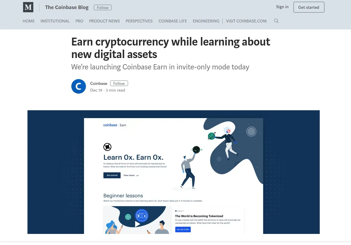 coinbase earn