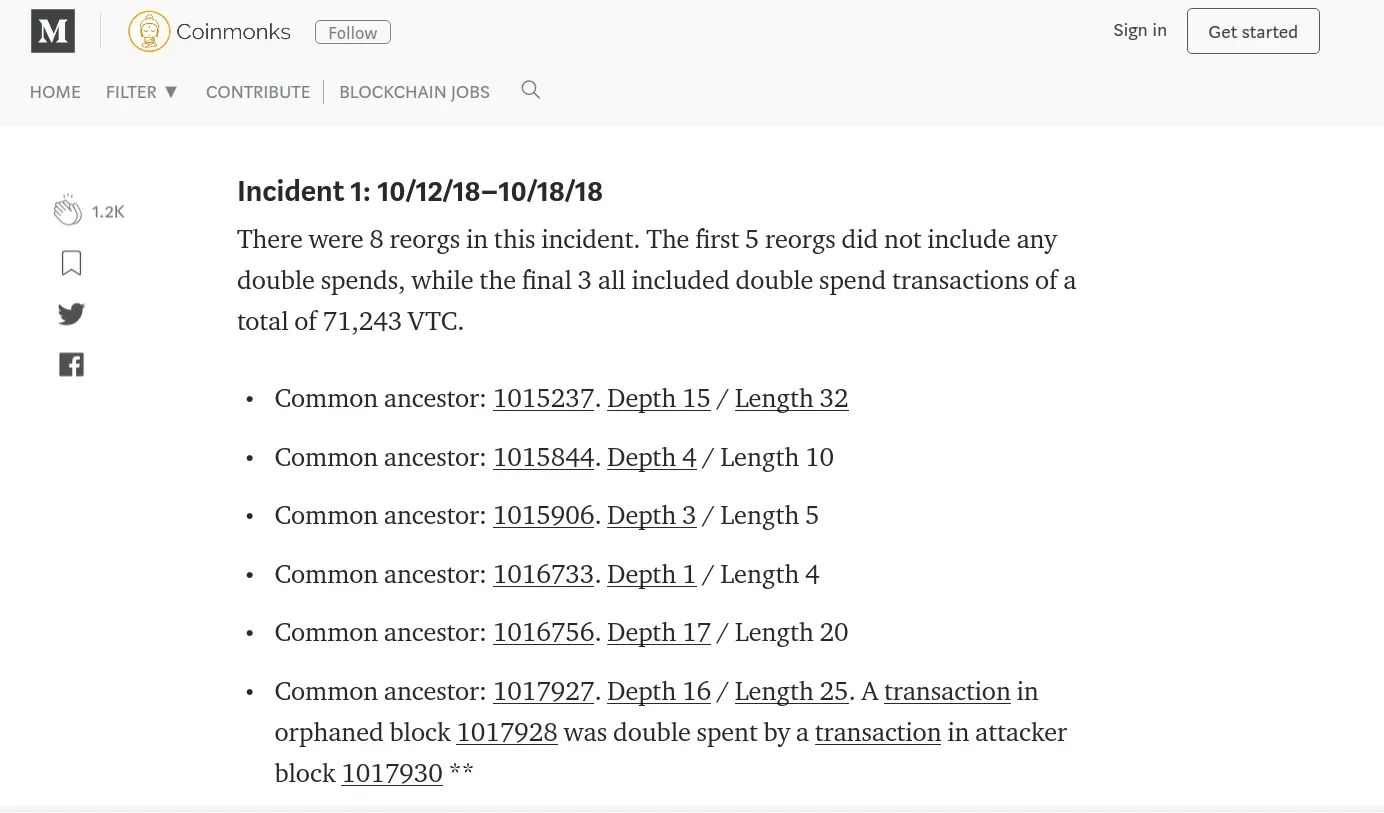 Ataque a Vertcoin: 71000 VTC gastados dos vecesAtaque a Vertcoin: 71000 VTC gastados dos veces