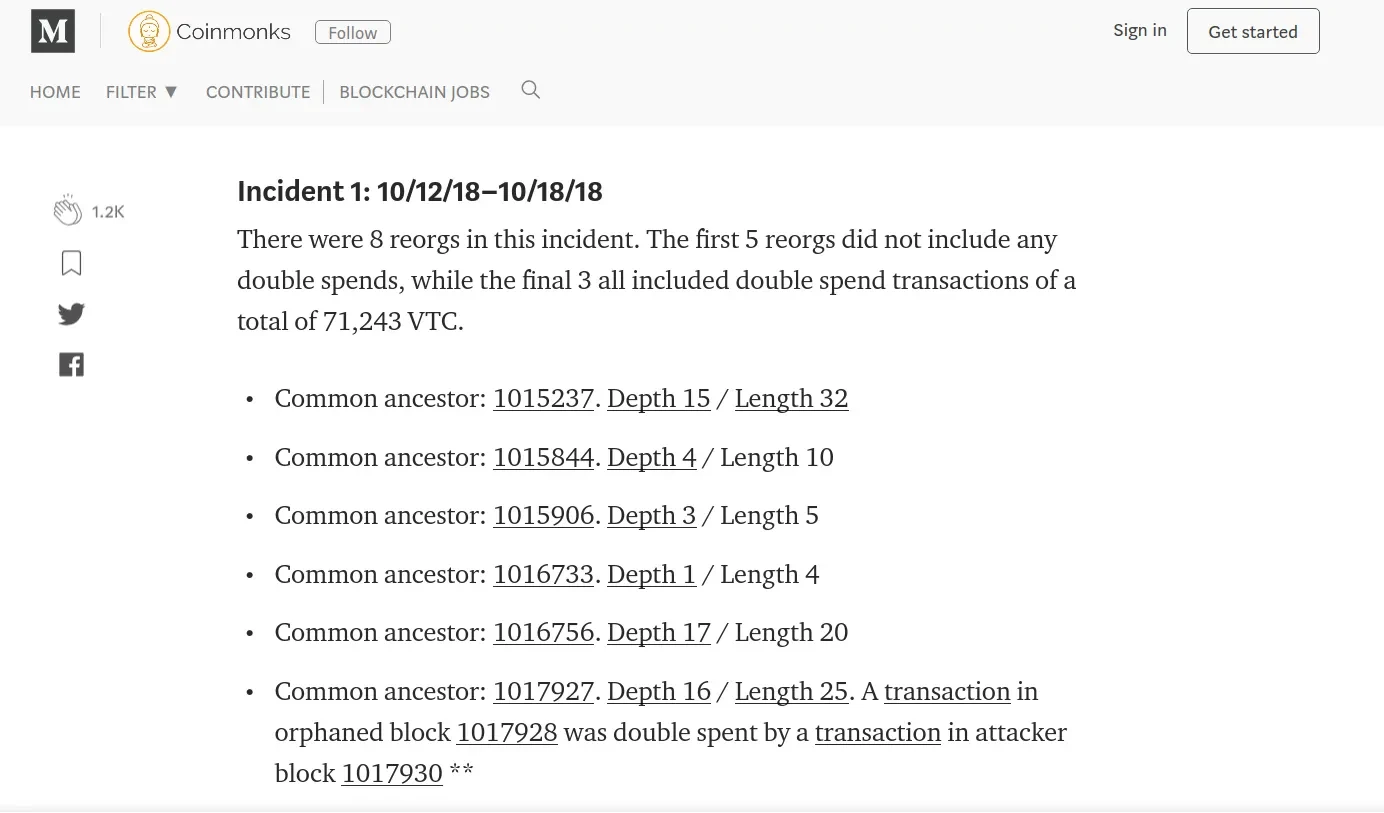 Ataque a Vertcoin: 71000 VTC gastados dos vecesAtaque a Vertcoin: 71000 VTC gastados dos veces