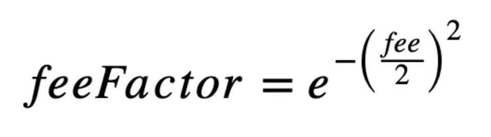 FeeFactor fórmula