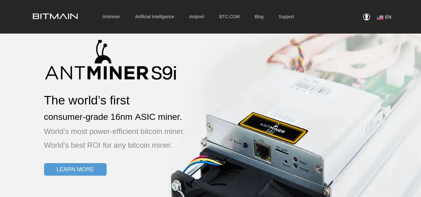 El más eficiente minero (conocido) de Bitcoins del momento: el S9i
