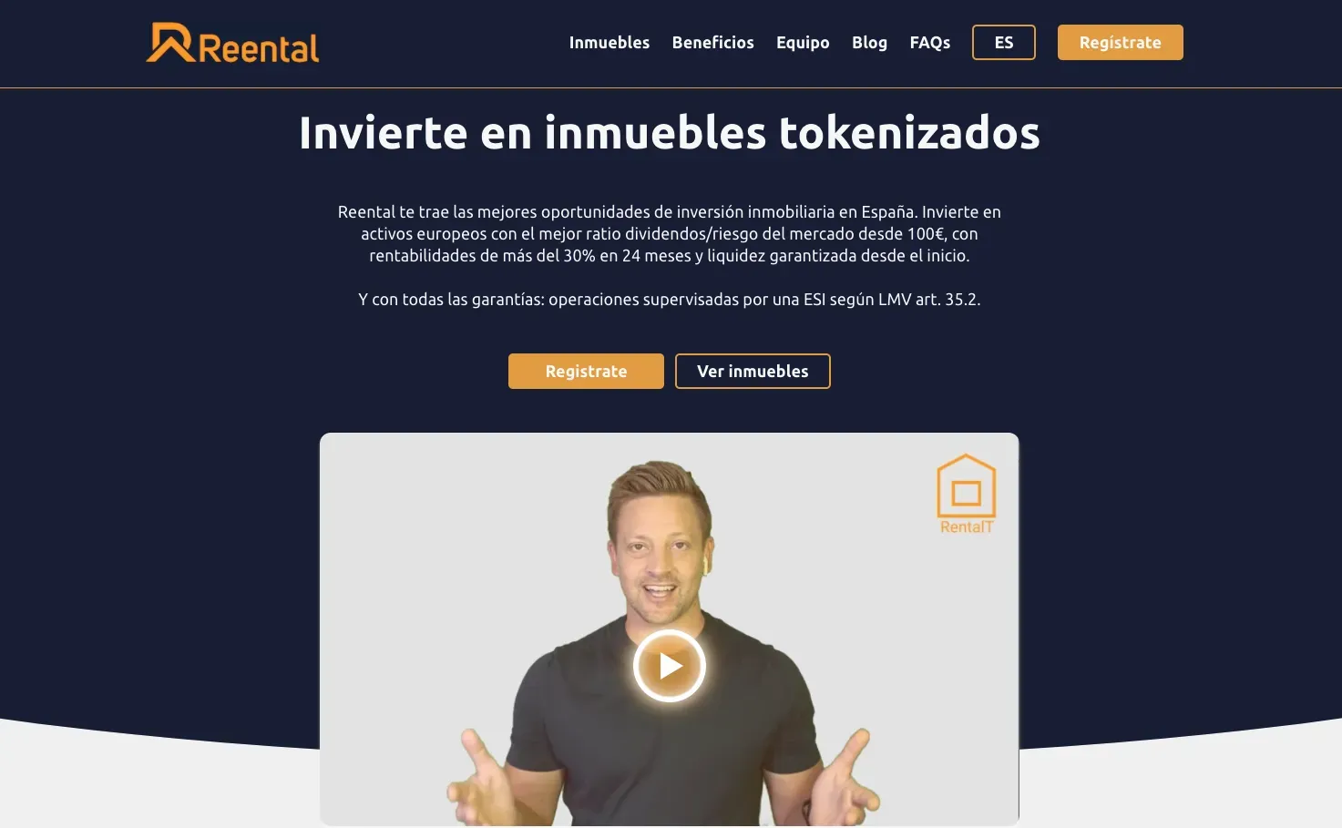 Reental, plataforma de inversión en inmuebles tokenizados